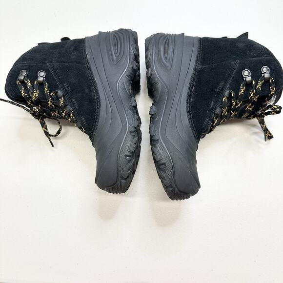 The North Face Kids 4 Black Leather Chilkat V Lace Waterproof Hiking Boot Winter - Picture 5 of 10